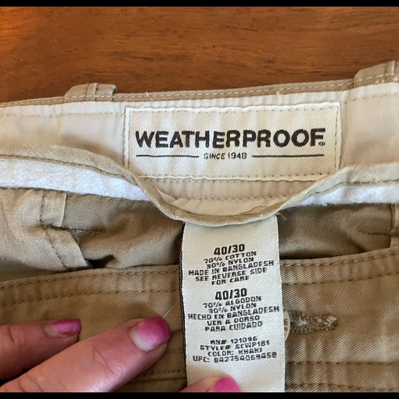 Weatherproof Khaki Pants 40X30 - Picture 5 of 5